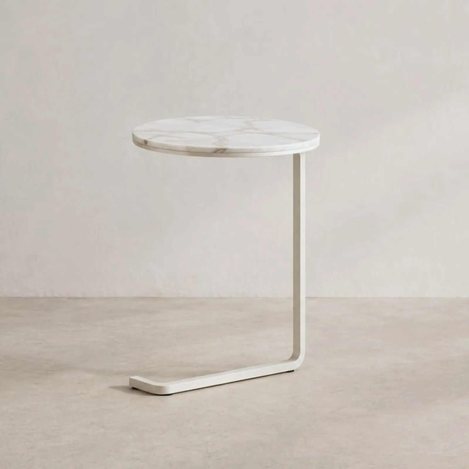 Table d’appoint Vete blanc craie II