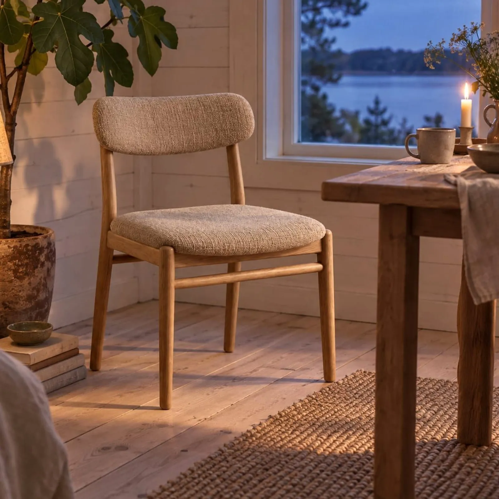 Chaise Udde en chêne - miniature 2