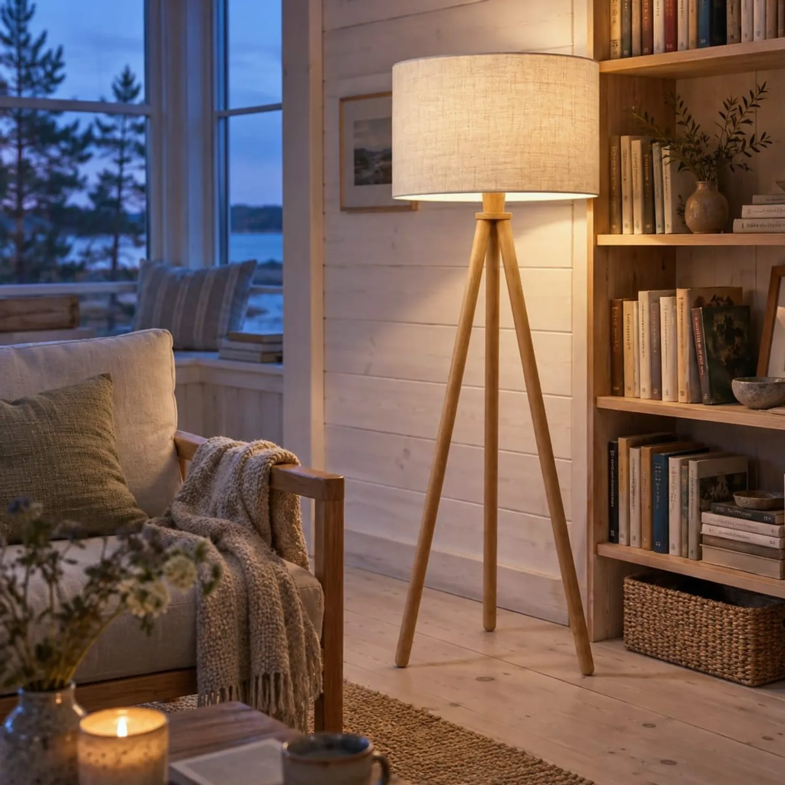 Lampadaire Korn naturel III - miniature 3