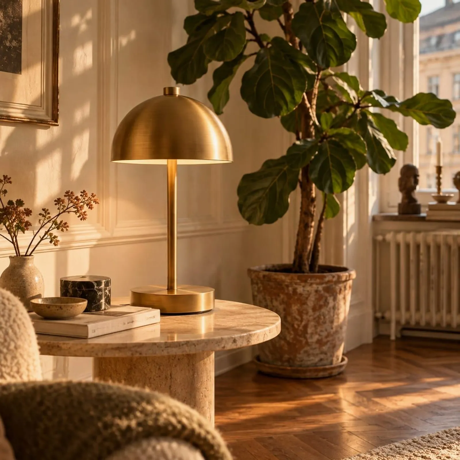 Lampe de table Tall blanc craie II - miniature 2