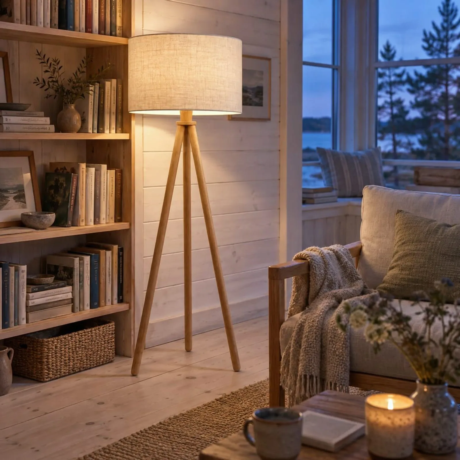 Lampadaire Fors naturel IV - miniature 3