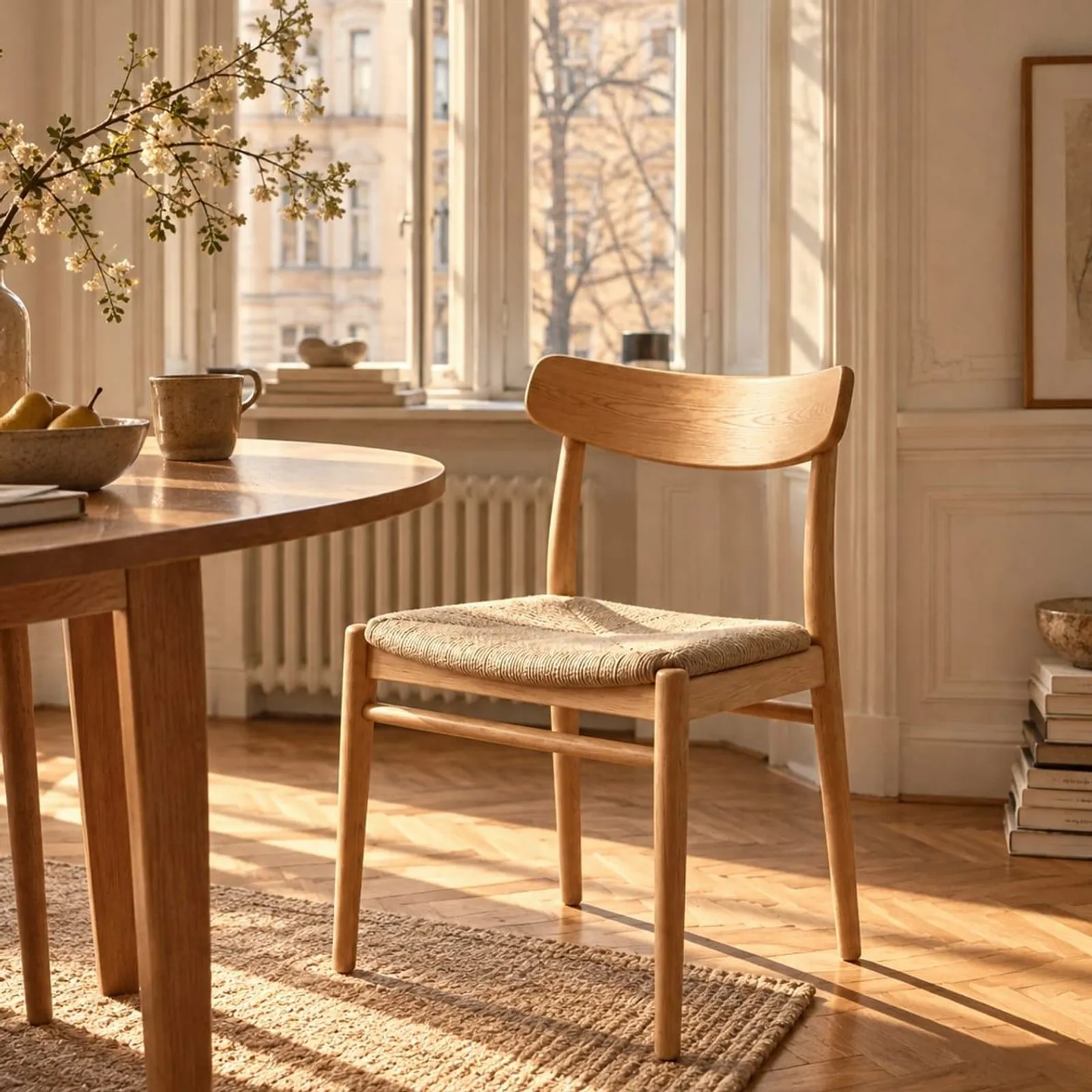 Chaise Näs blanc craie - miniature 2