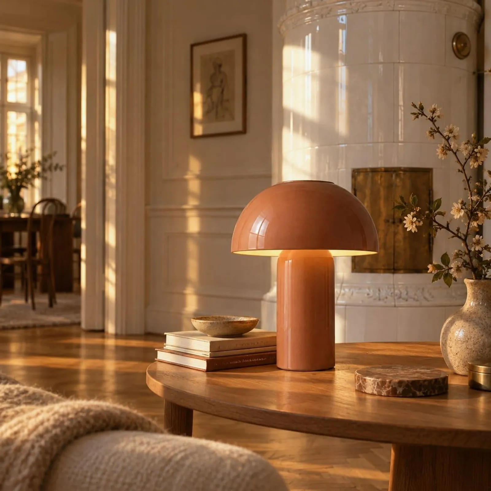 Lampe de table Hampa terracotta - miniature 2