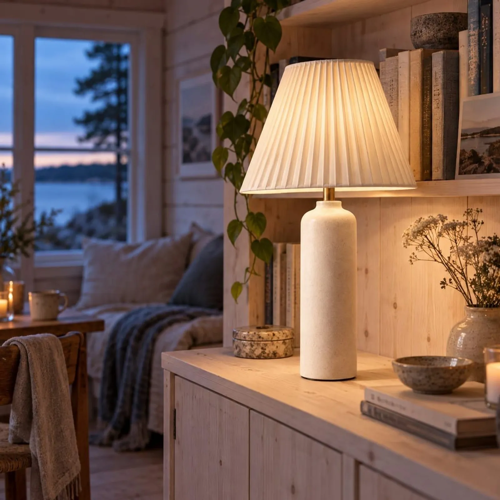 Bordslampa Holm Kritvit III - miniatyr 2