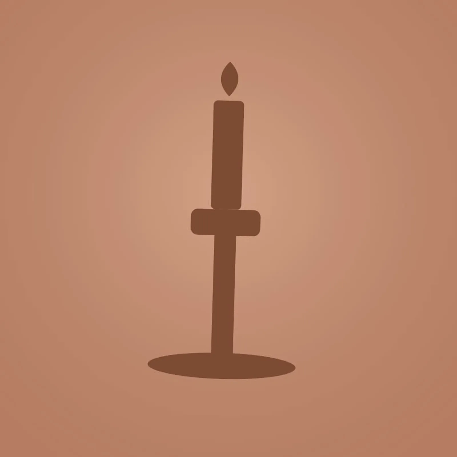 Ljusstake Dal Terrakotta