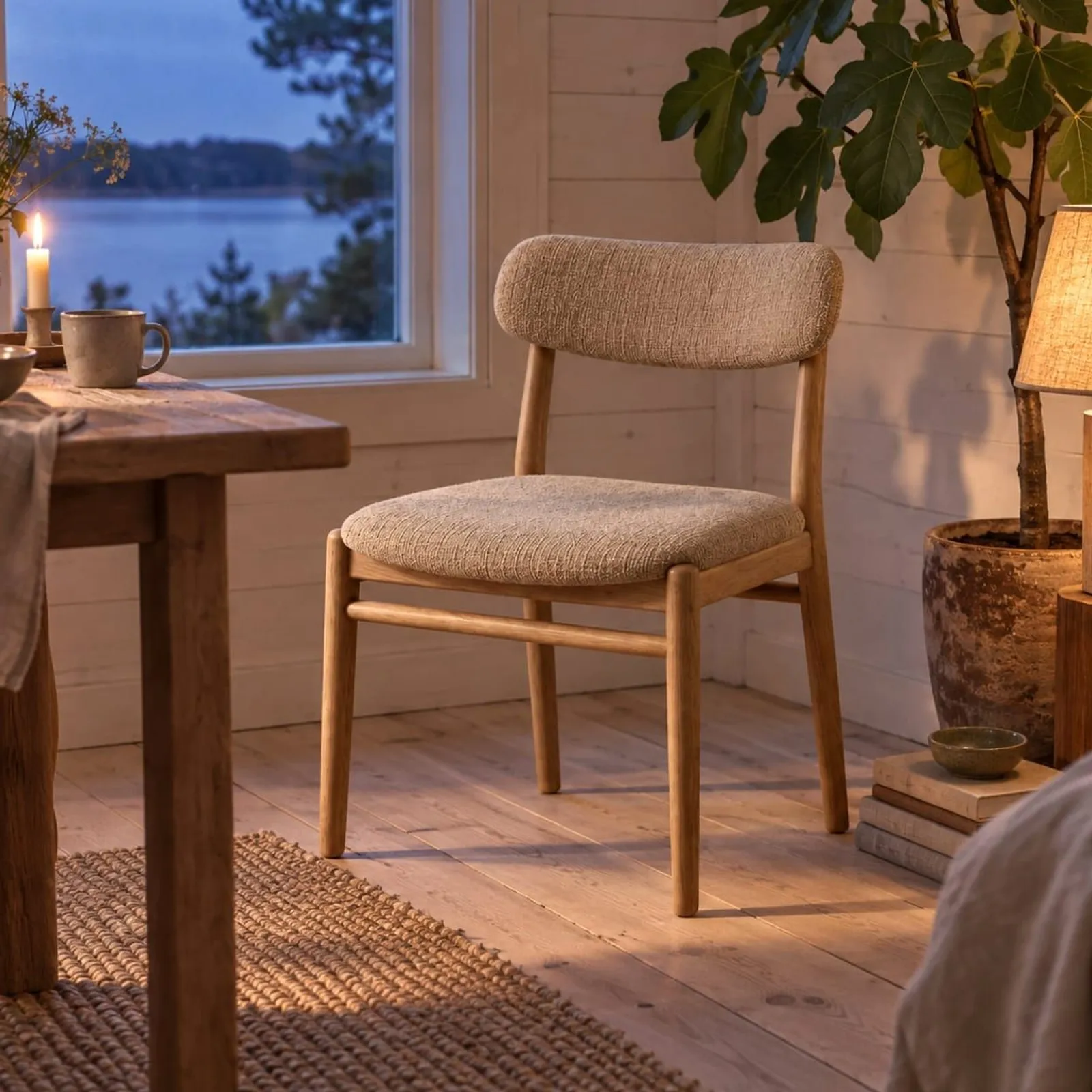 Chaise Alm en chêne - miniature 3