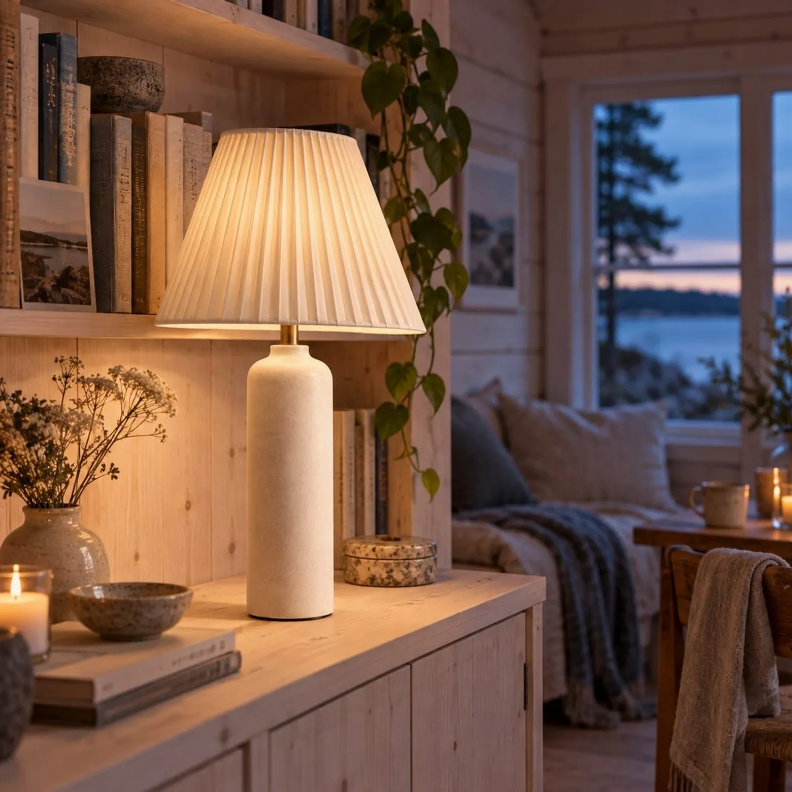 Bordslampa Sund Kritvit - miniatyr 2