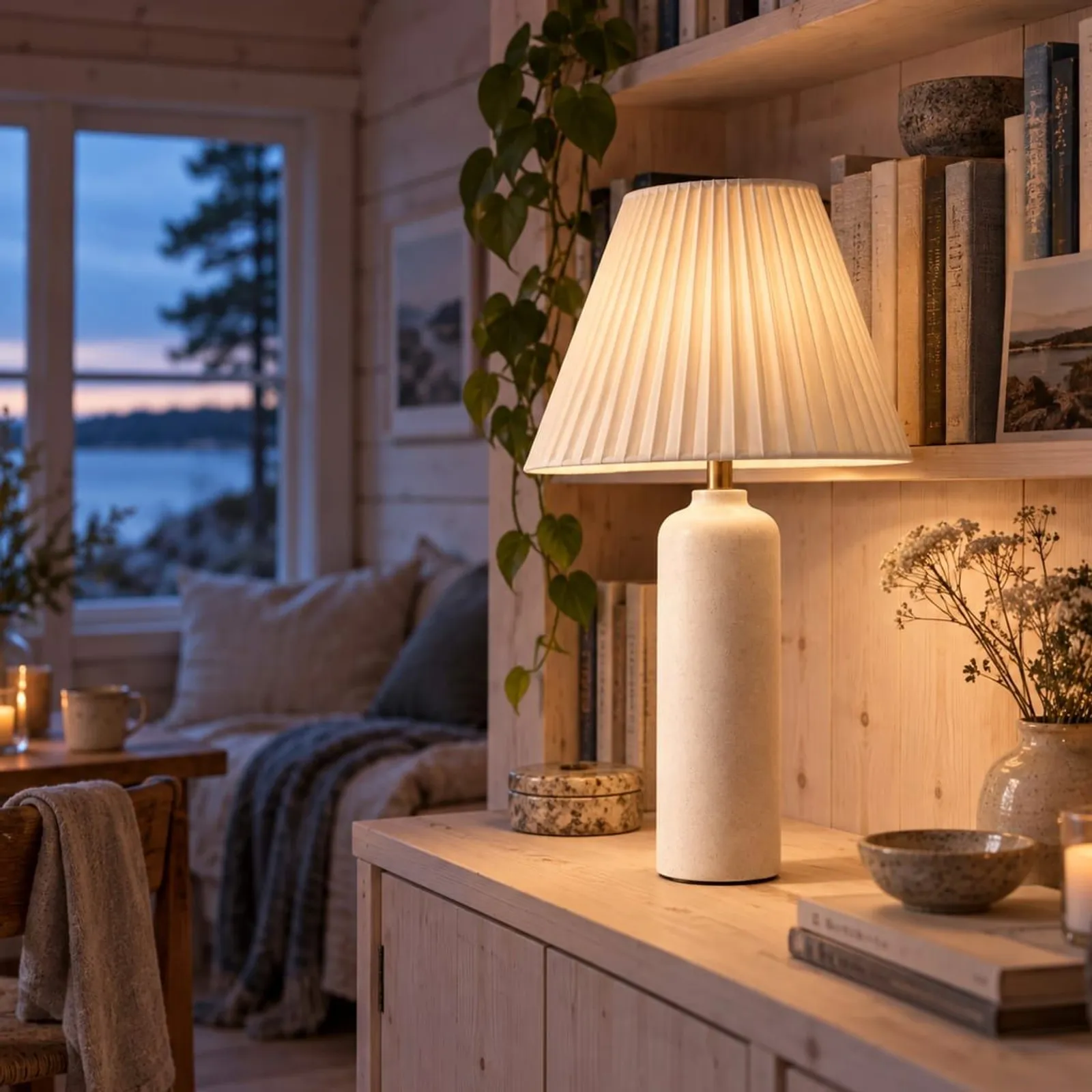 Lampe de table Råg blanc craie II - miniature 2