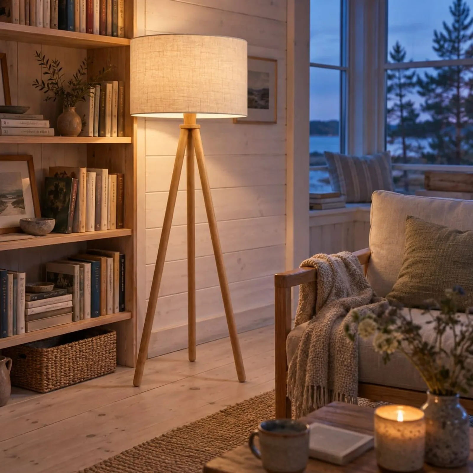 Lampadaire Sarek naturel III - miniature 3