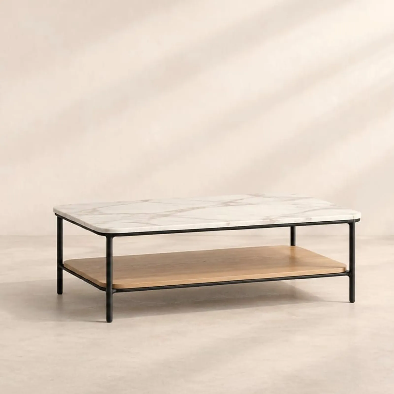 Table basse Sund blanc craie II - miniature 1