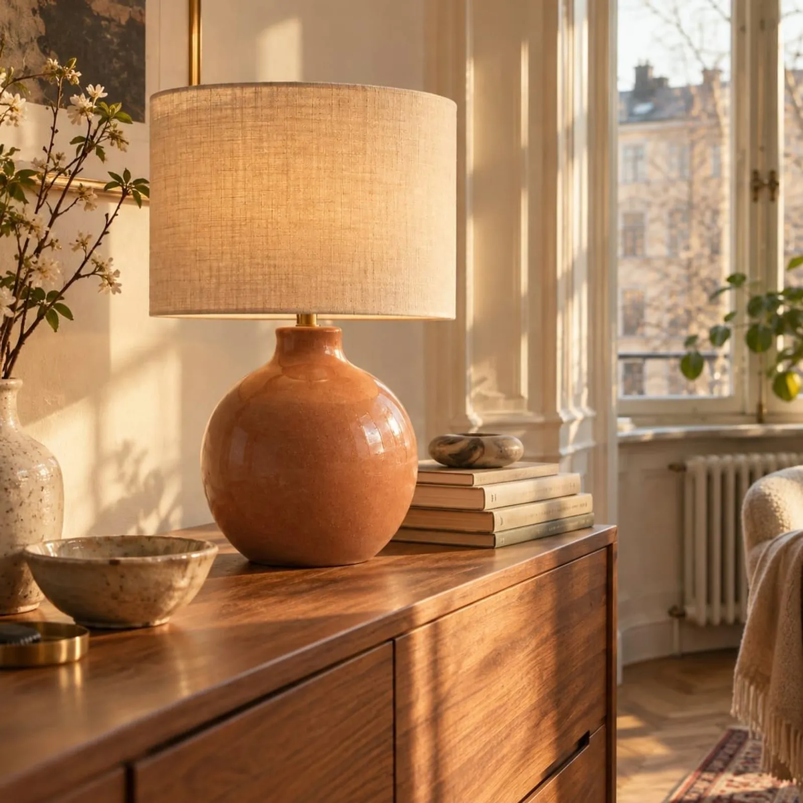 Lampe de table Alm blanc craie IV - miniature 2