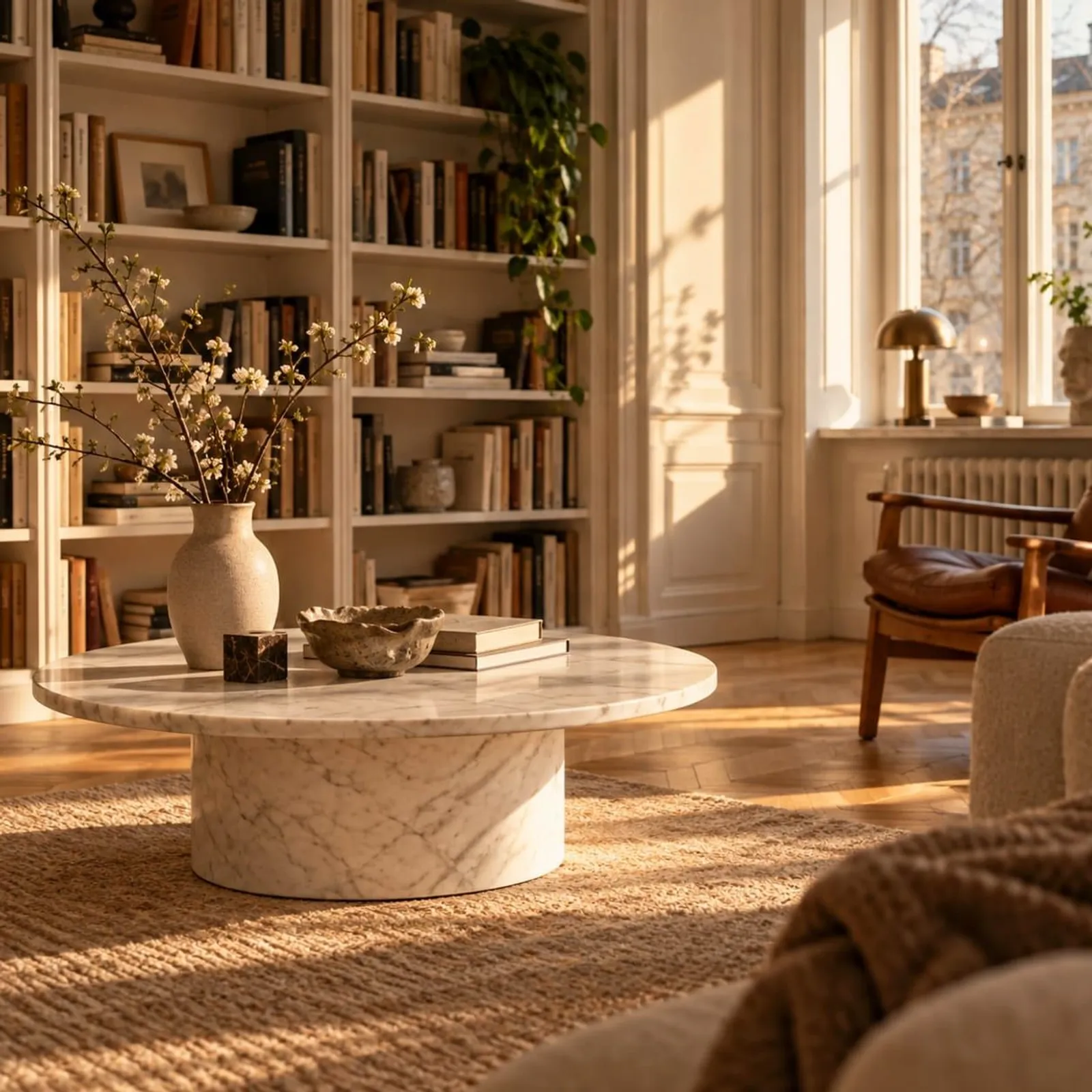 Table basse Hedern en marbre - miniature 2