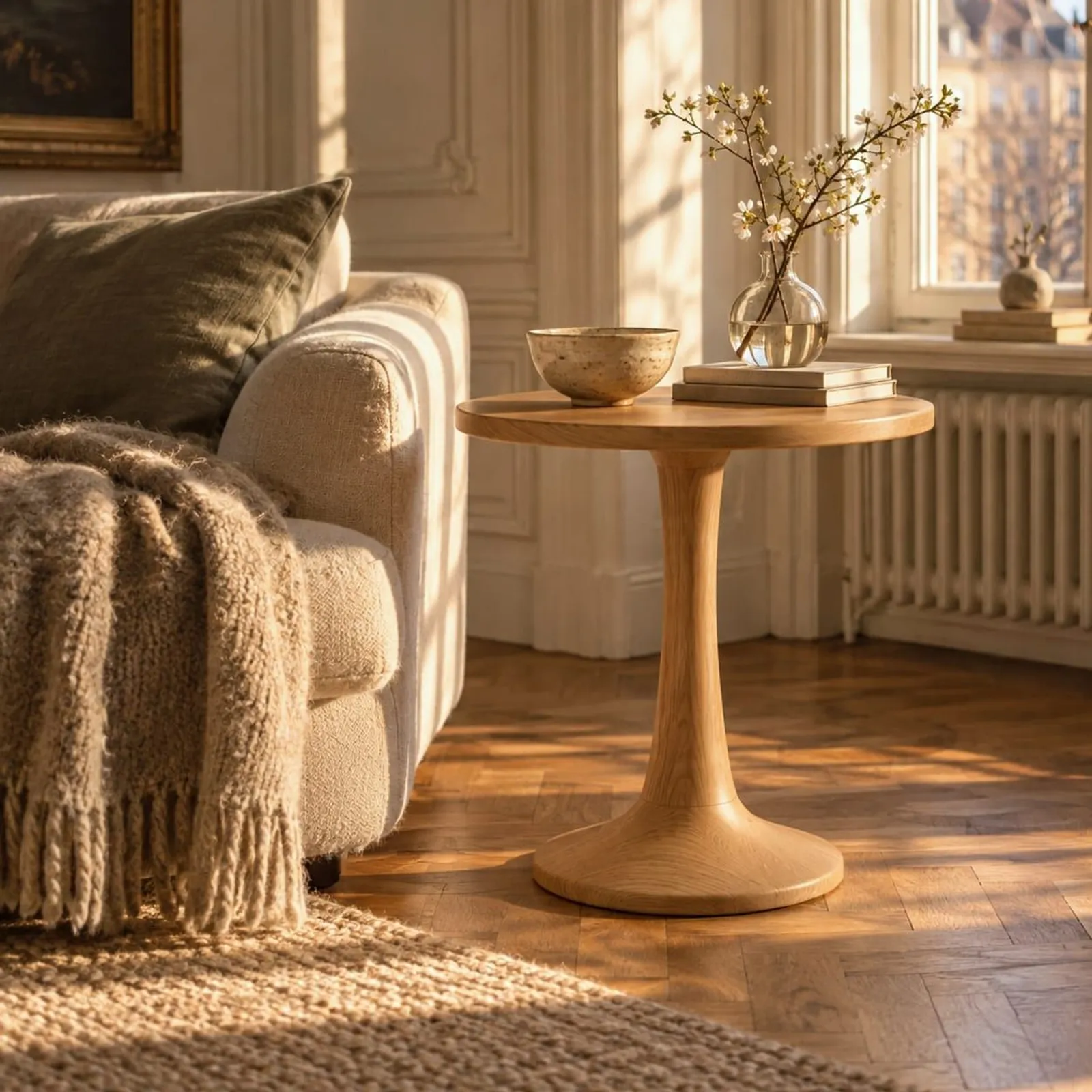 Table d’appoint Skär blanc craie - miniature 2