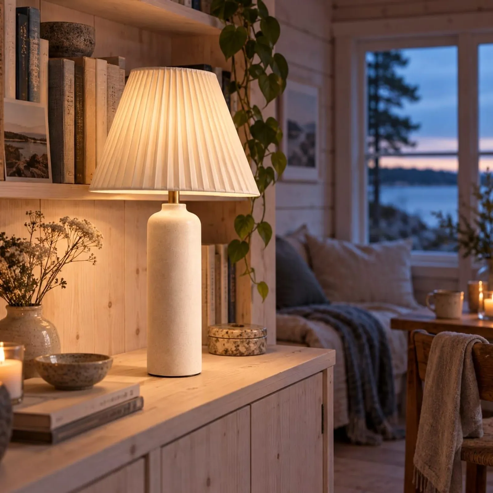 Bordslampa Sund Kritvit V - miniatyr 2