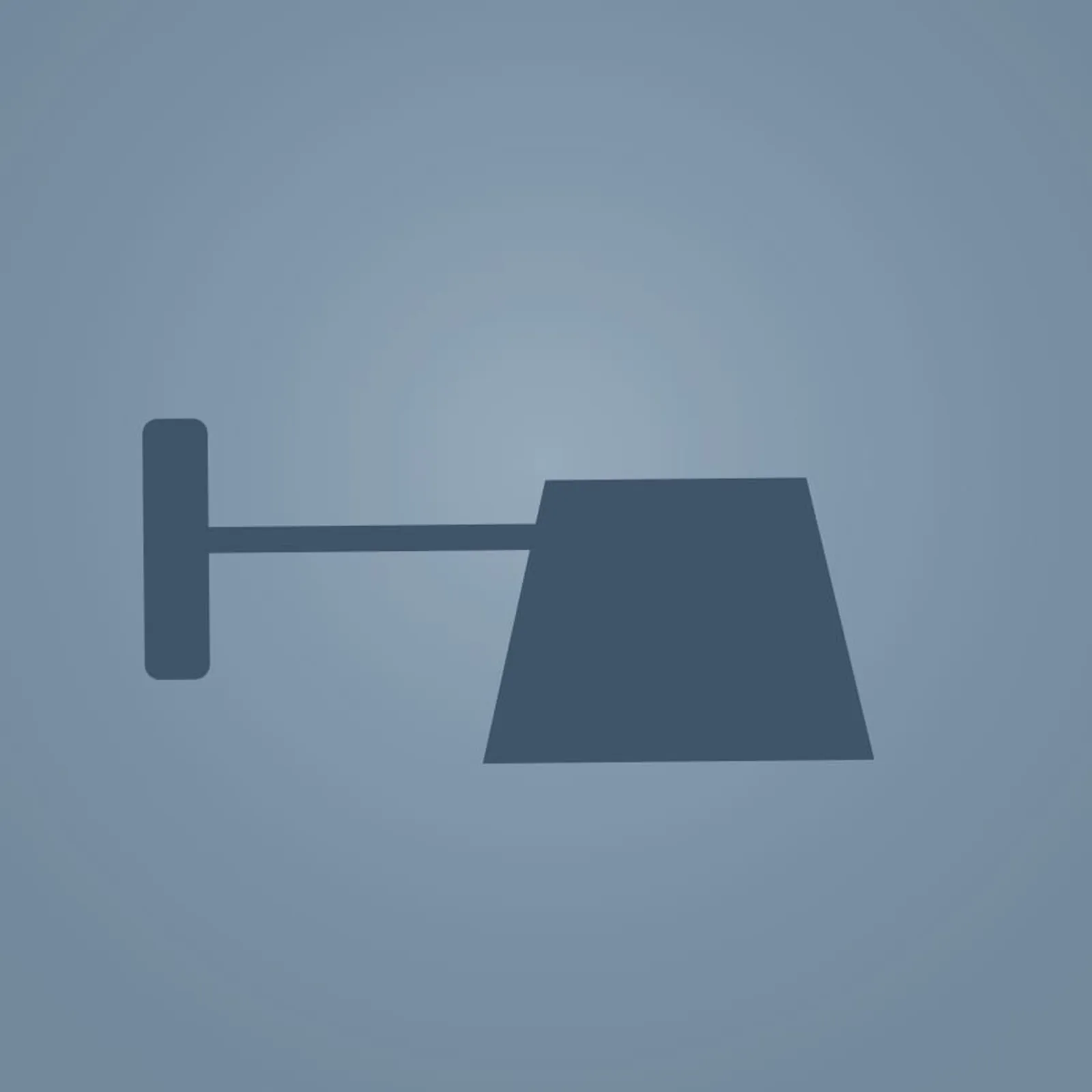 Vägglampa Ljungen Havsblå