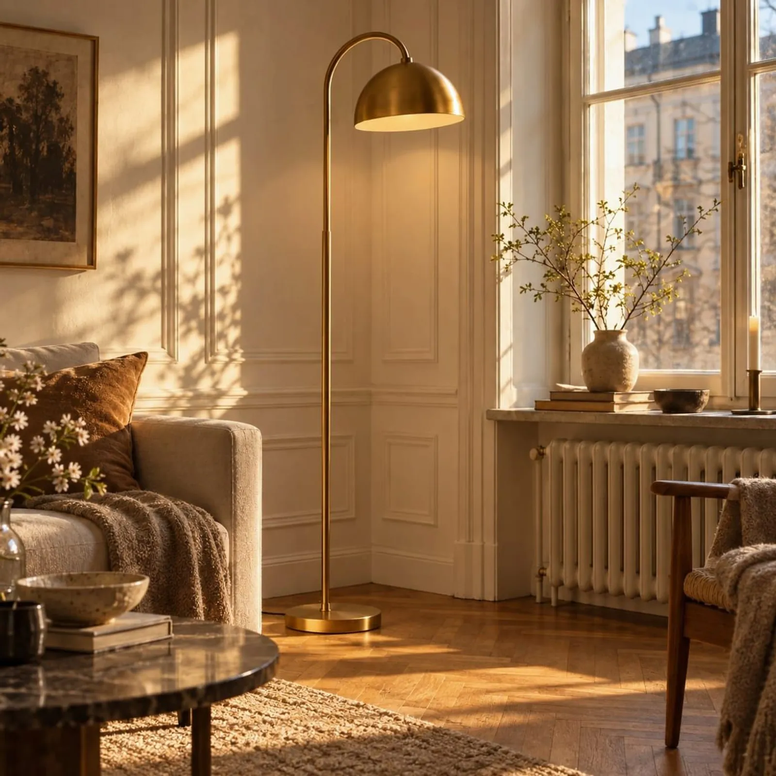Lampadaire Holm en laiton - miniature 2