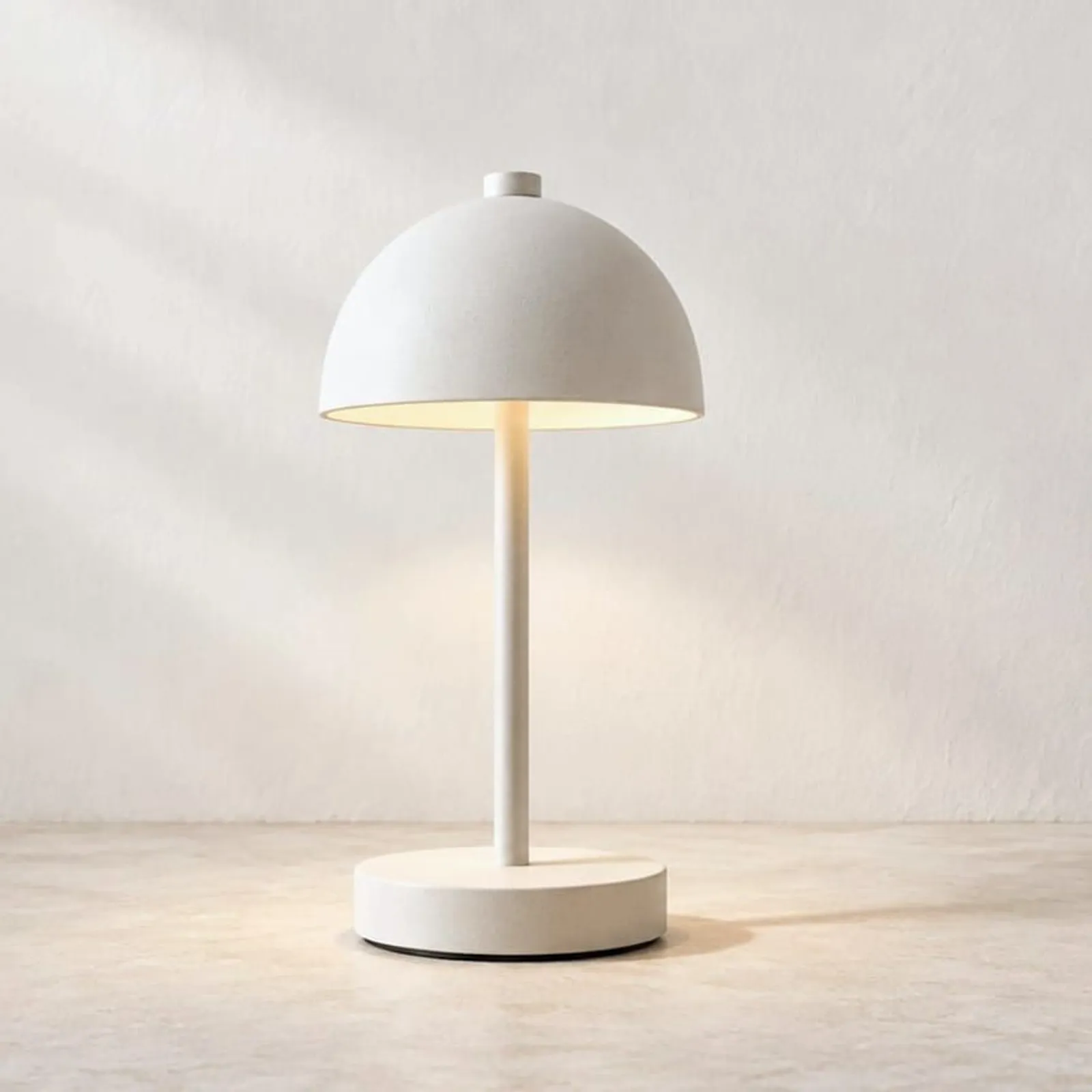 Lampe de table Timjan blanc craie