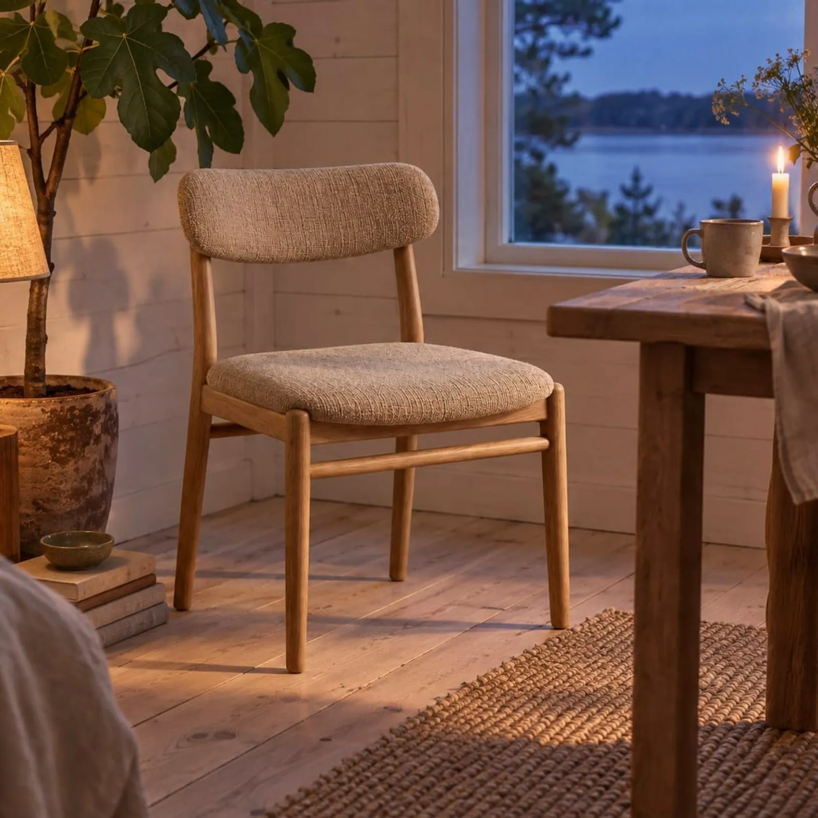 Chaise Myr en chêne - miniature 3