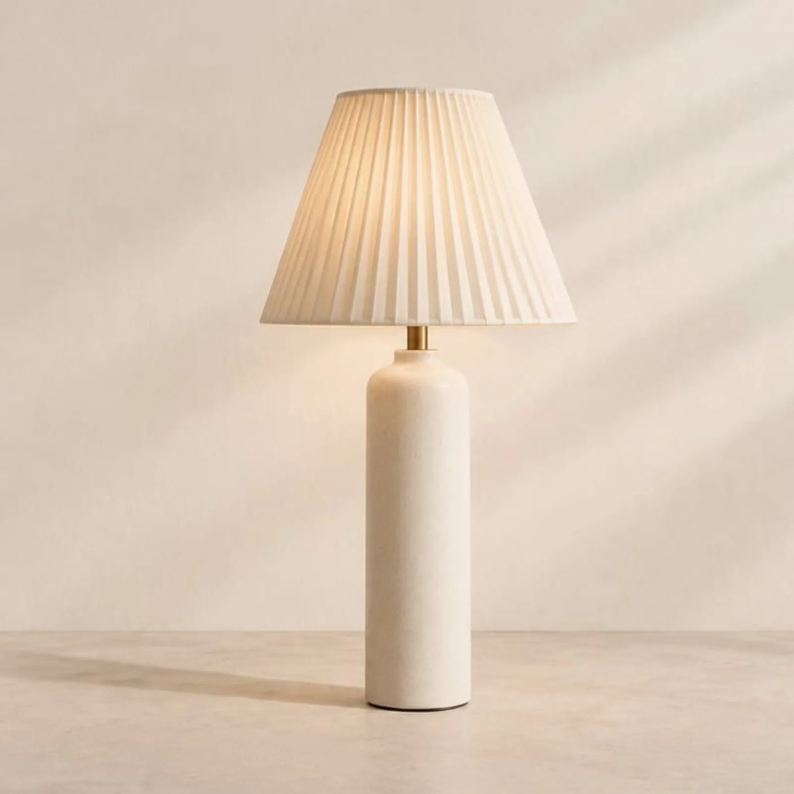 Lampe de table Videt blanc craie II
