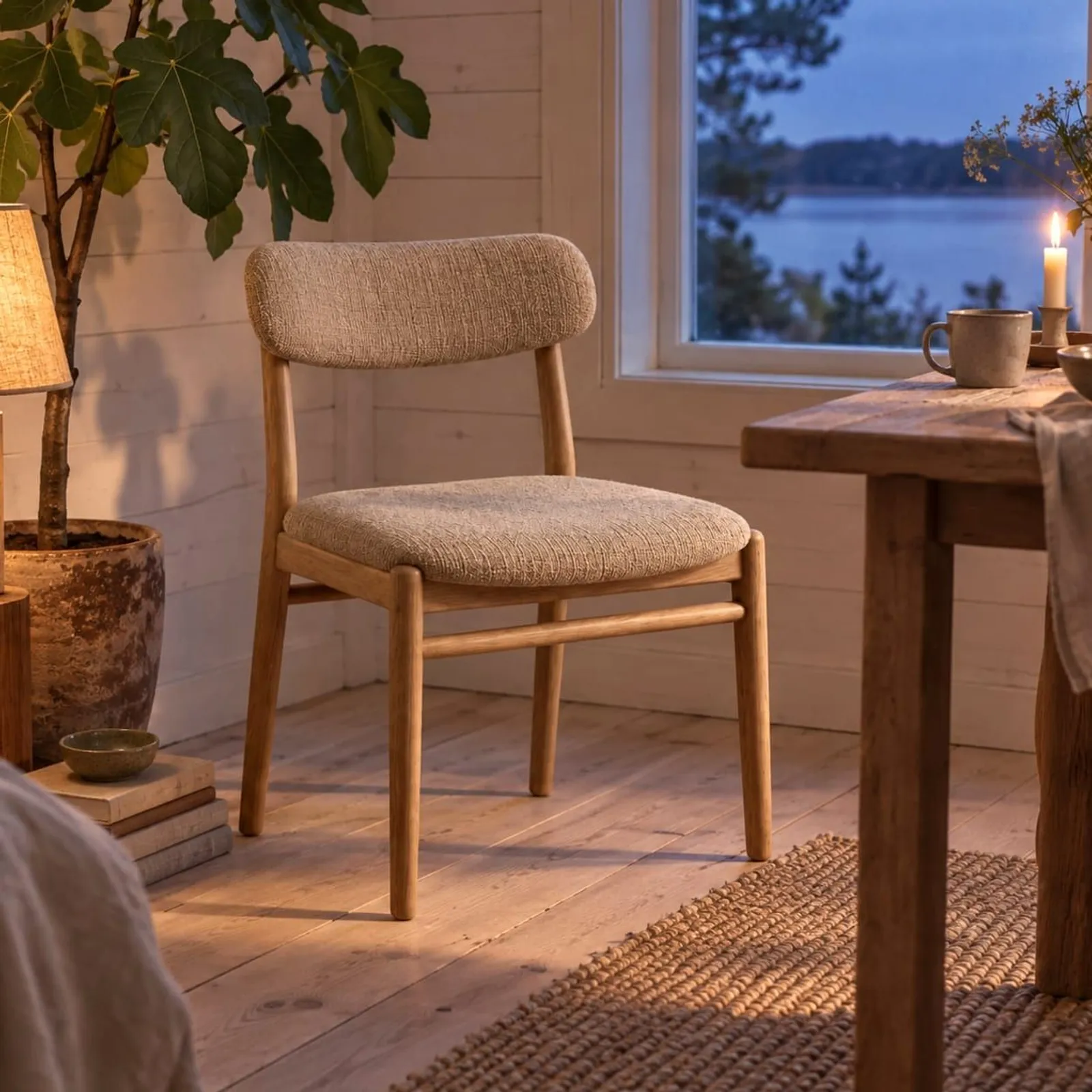 Chaise Hägg naturel - miniature 3