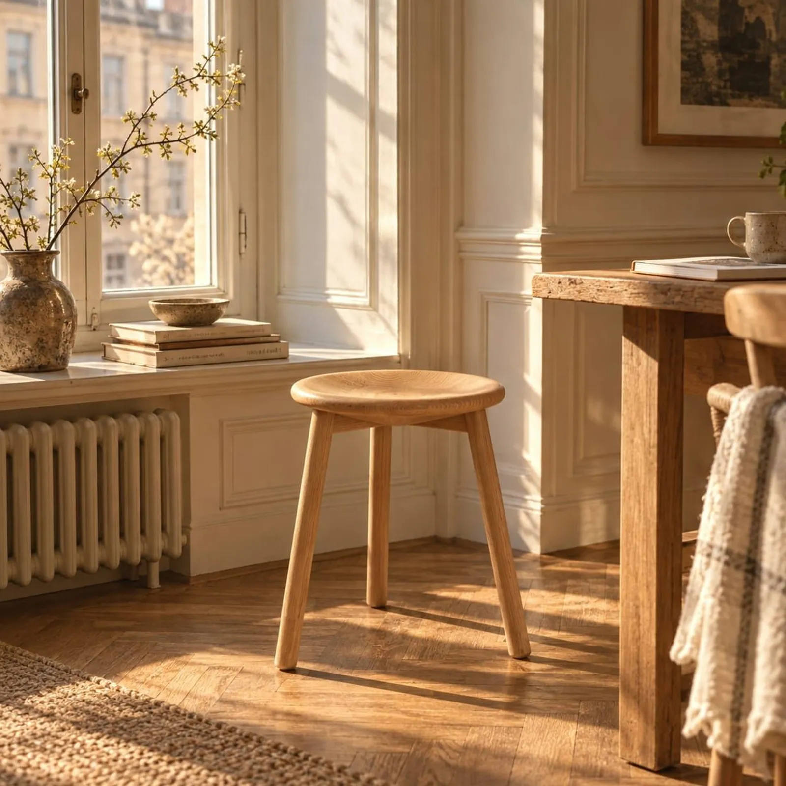 Tabouret Öland en chêne - miniature 2