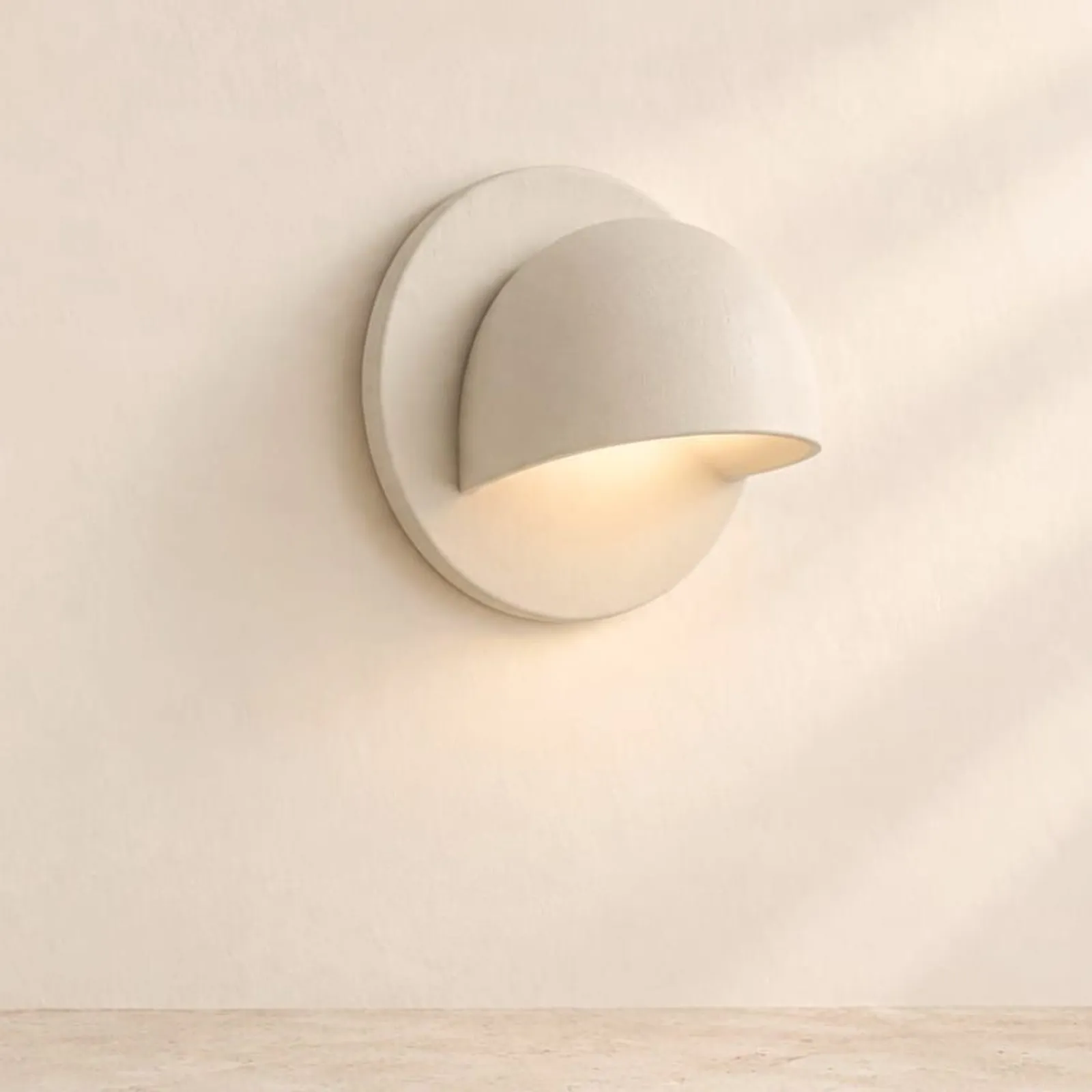 Vägglampa Sund Kritvit II - miniatyr 1