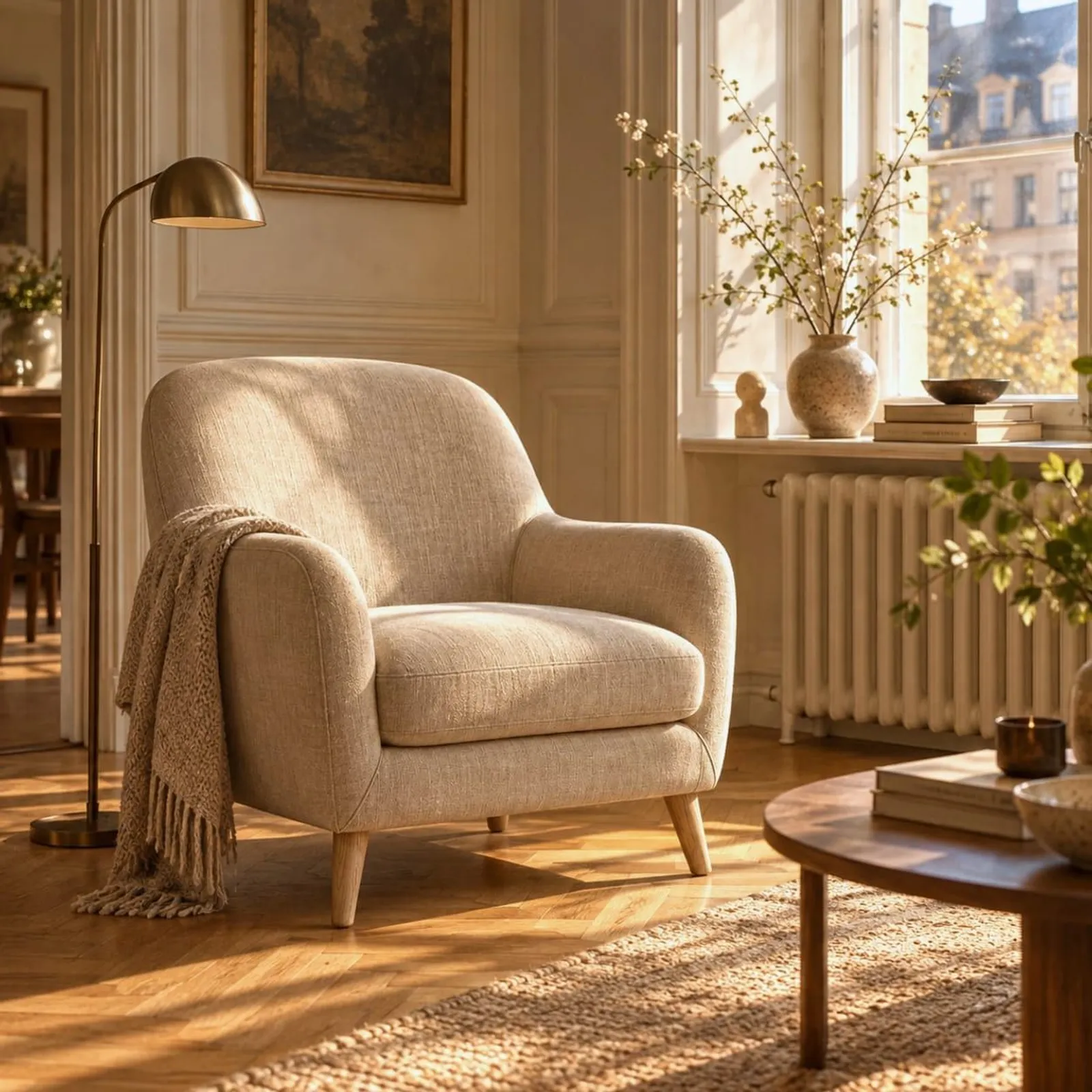 Fauteuil Lind en laine - miniature 2