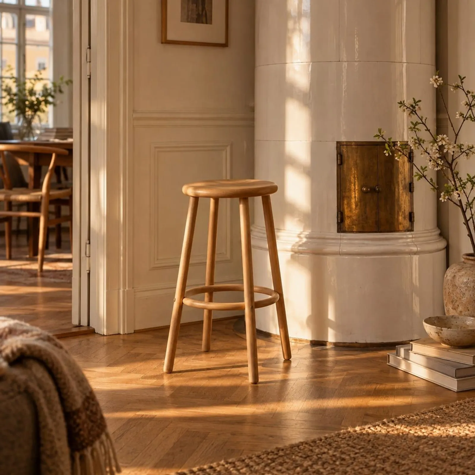 Tabouret Vete naturel V - miniature 2