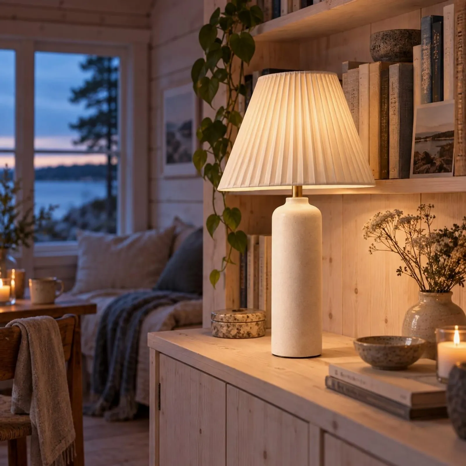 Bordslampa Havre Stengods - miniatyr 2