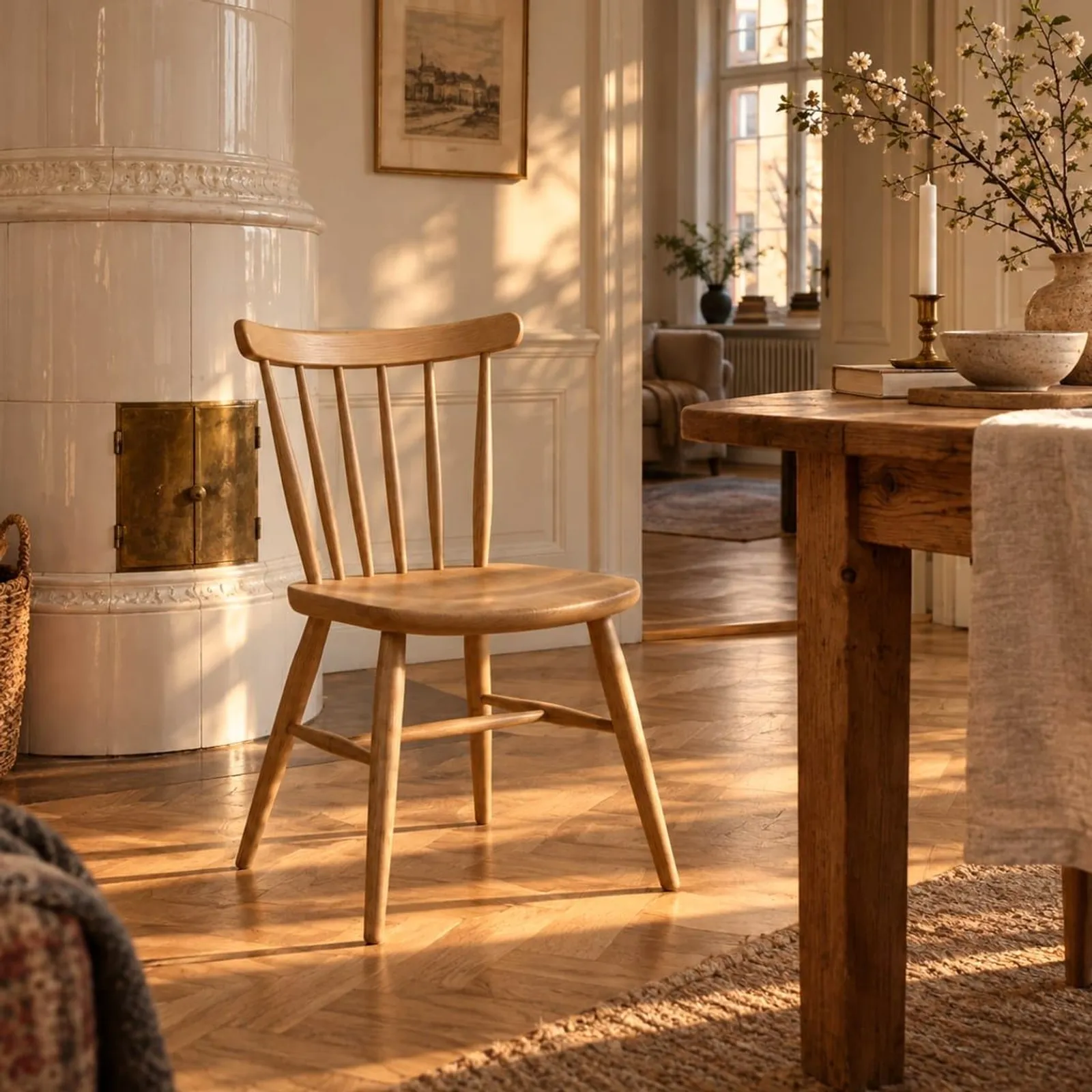 Chaise Hedern en chêne - miniature 3