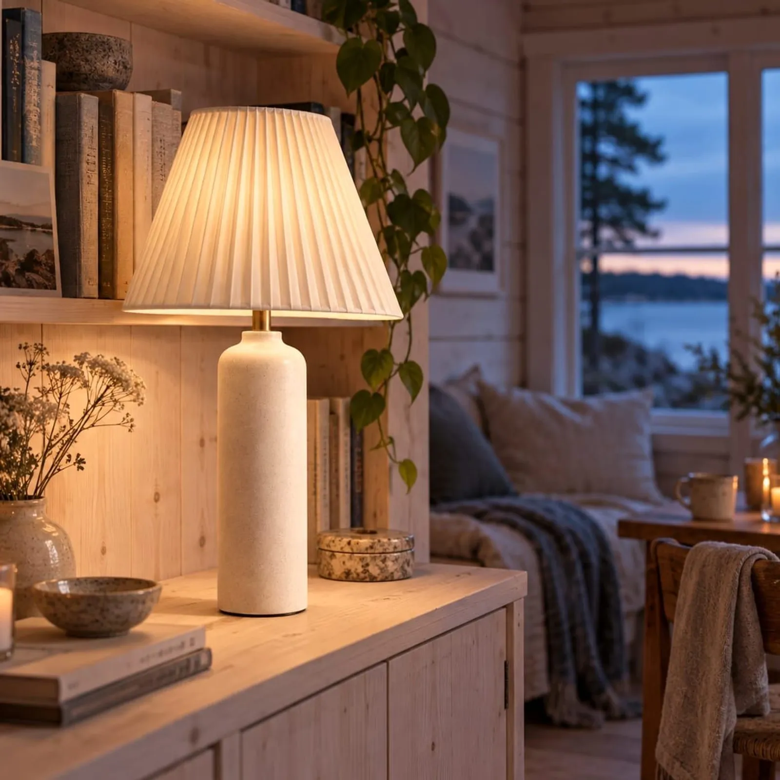 Lampe de table Lönn en grès - miniature 2