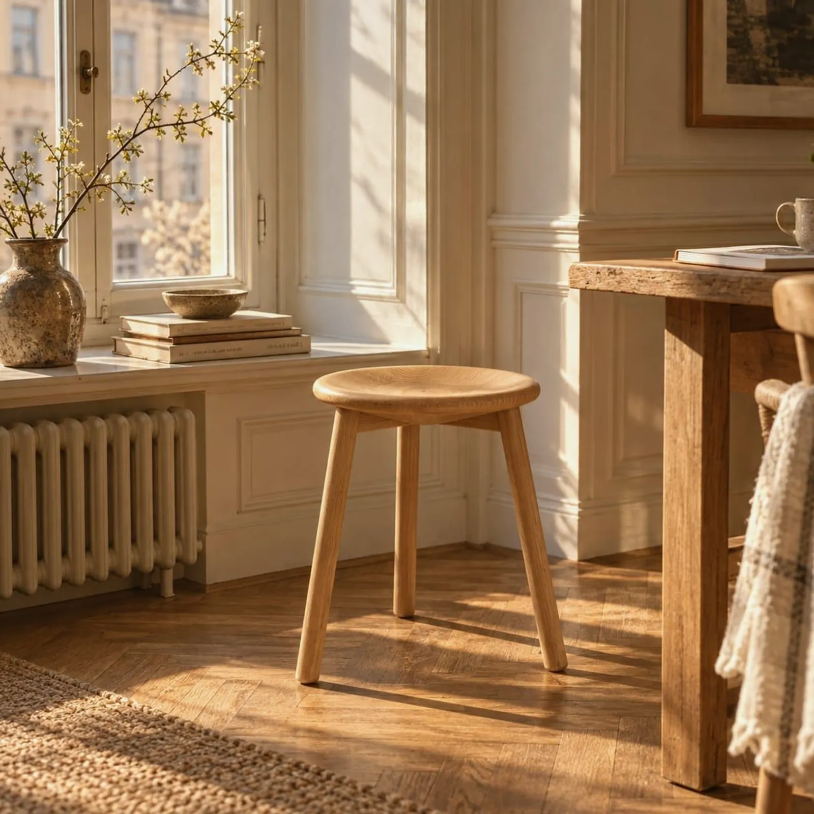 Tabouret Udde ocre III - miniature 3