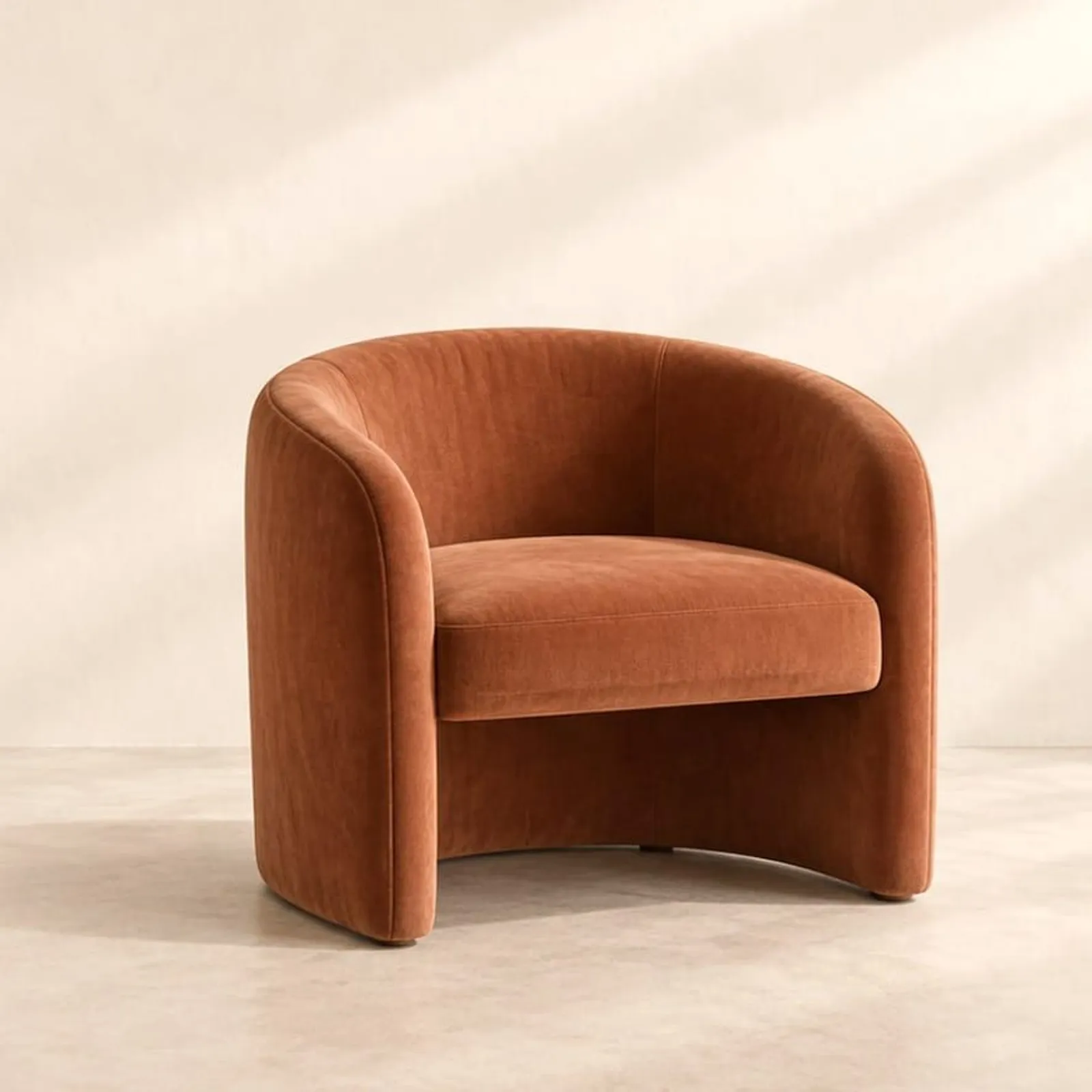 Fauteuil Bryggan en velours - miniature 1