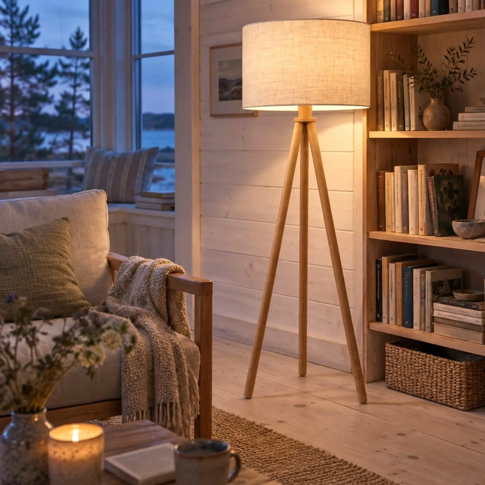 Lampadaire Kusten naturel II - miniature 3