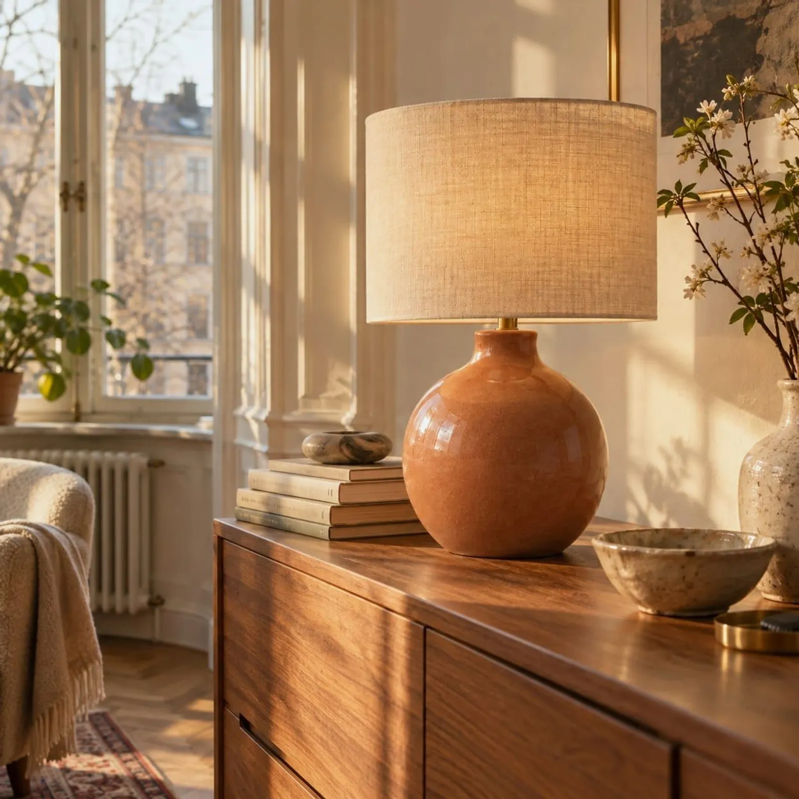 Bordslampa Fjäll Keramik - miniatyr 3