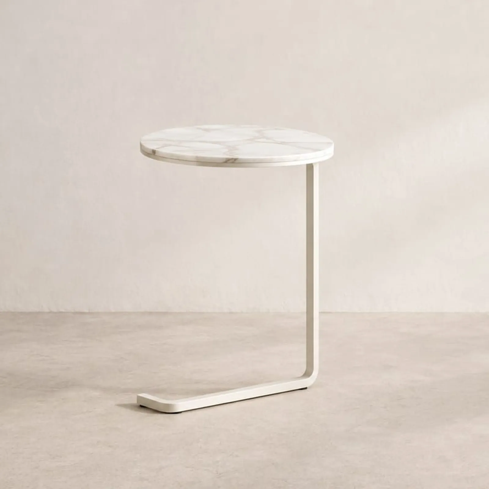 Table d’appoint Havre blanc craie II - miniature 1