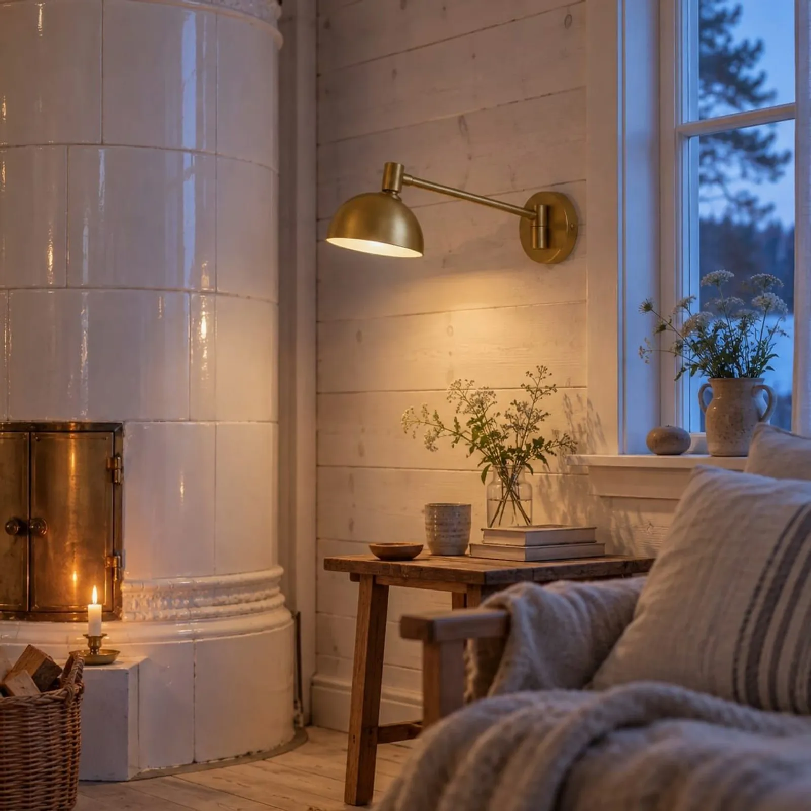 Vägglampa Vall Mässing - miniatyr 2