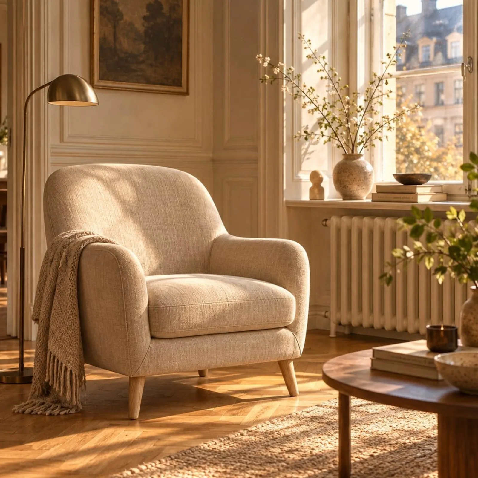Fauteuil Bränna en velours - miniature 2