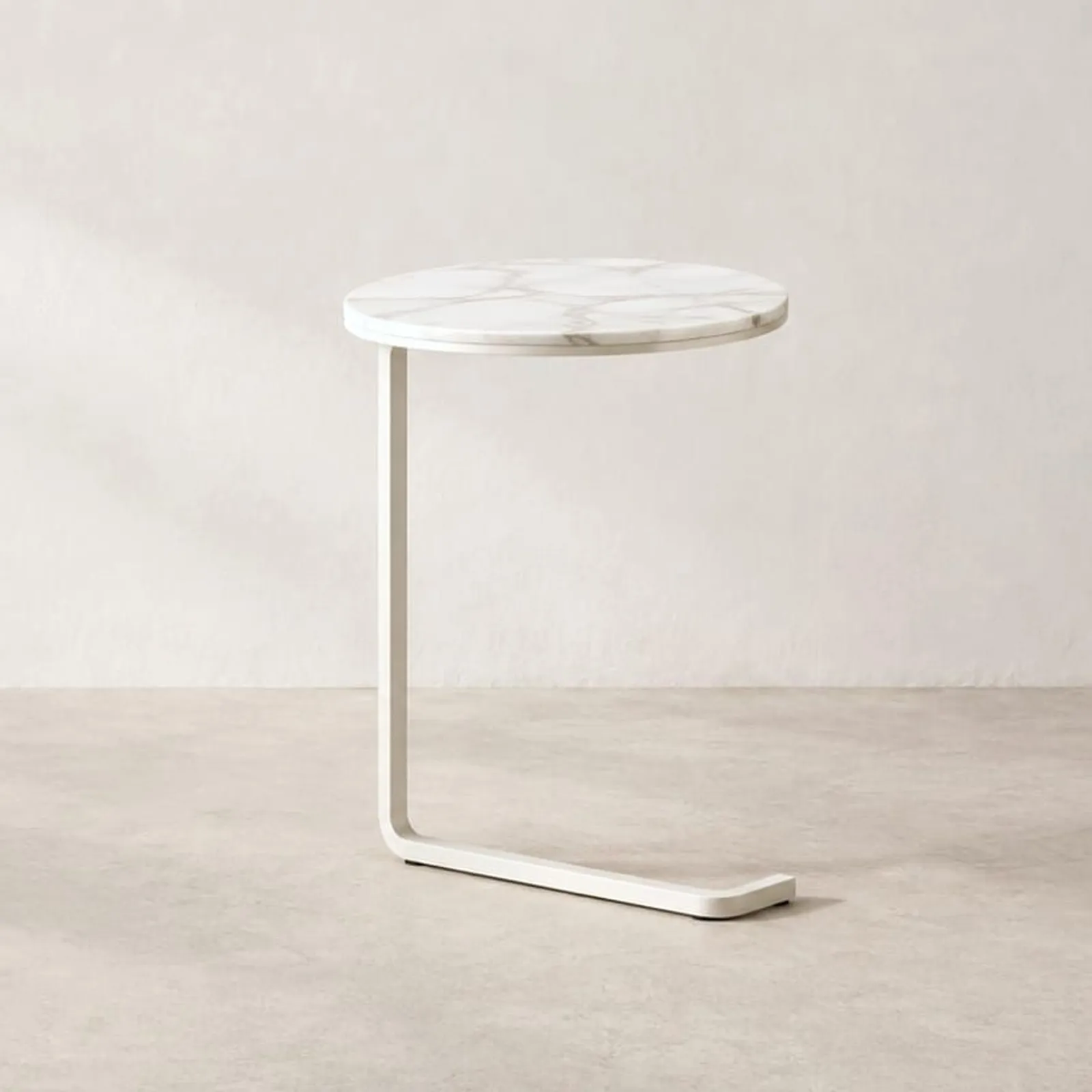 Table d’appoint Hampa blanc craie V - miniature 1