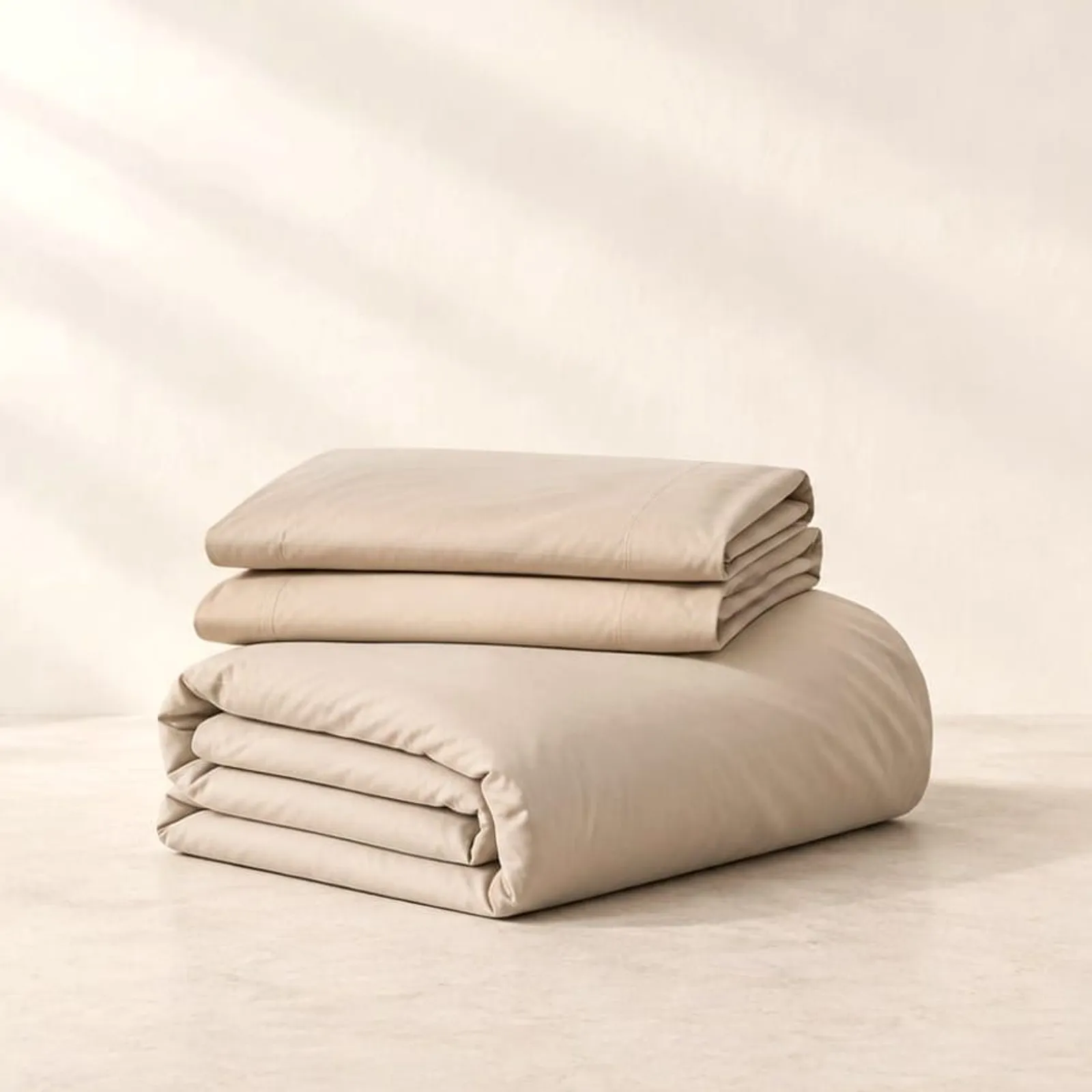 Parure de lit Ljungen sable