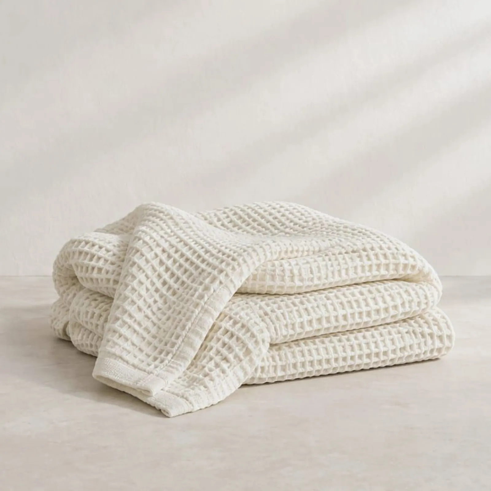 Plaid Slån blanc craie VI