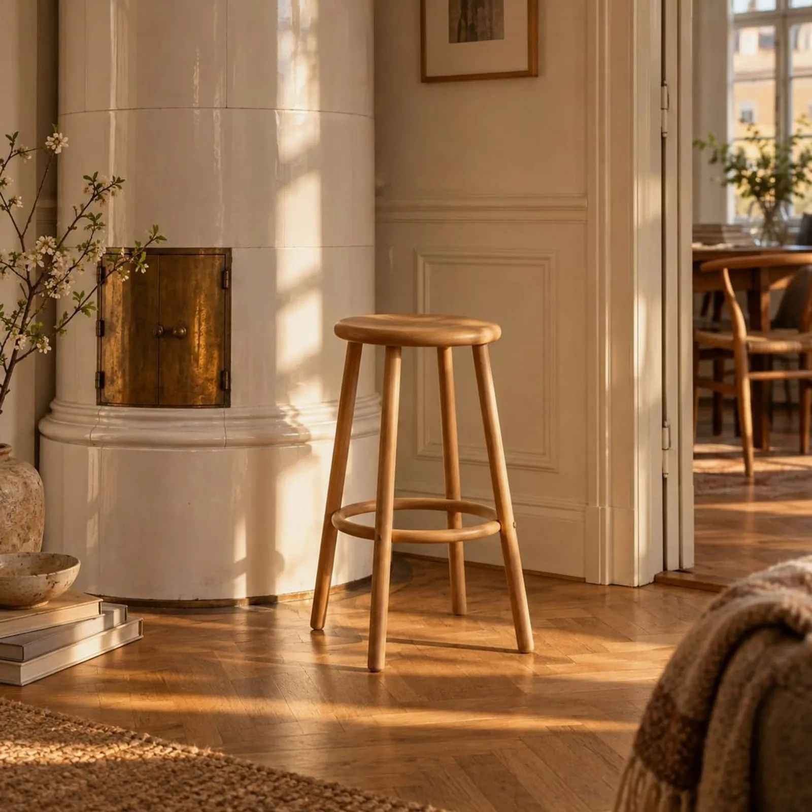 Tabouret Grund charbon III - miniature 2