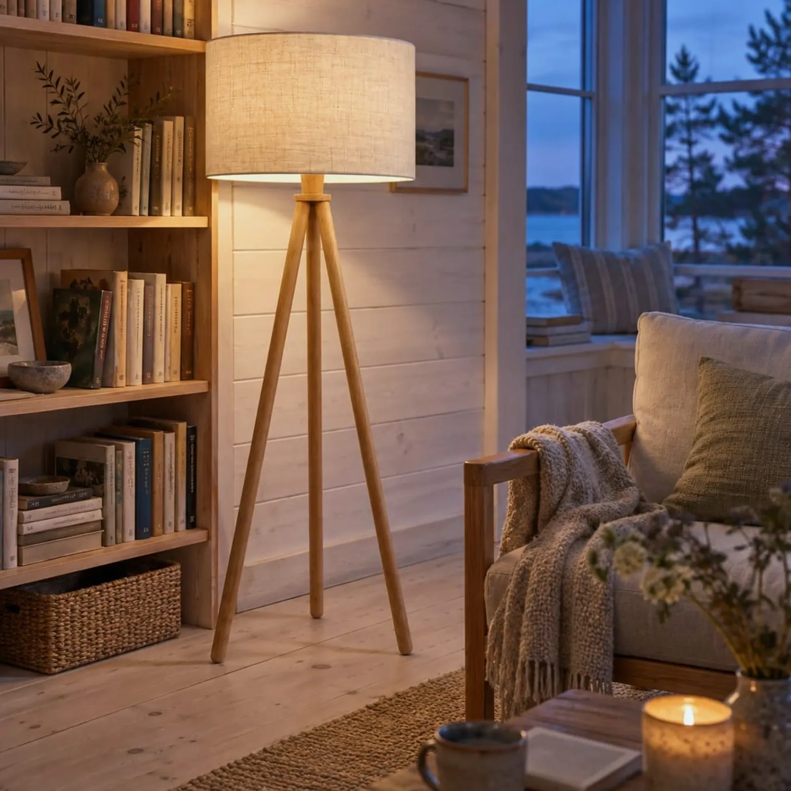 Lampadaire Videt naturel VI - miniature 3