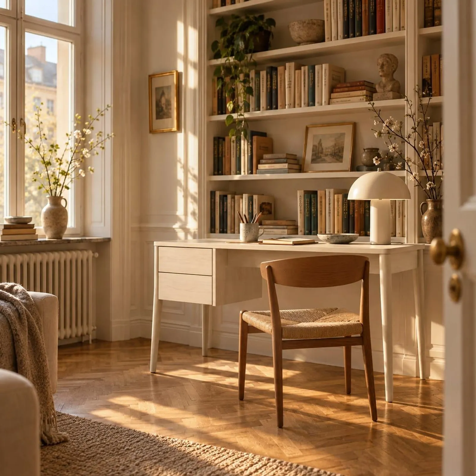 Bureau Kvarn blanc craie - miniature 2