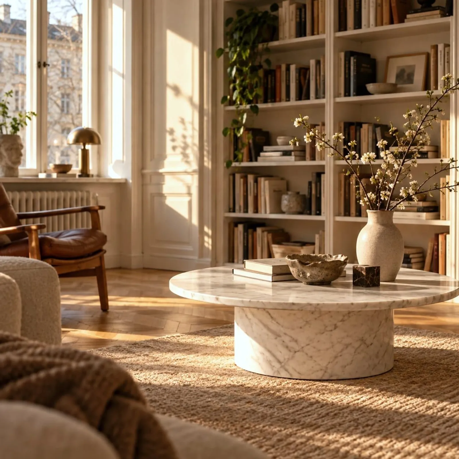 Table basse Tall blanc craie III - miniature 2