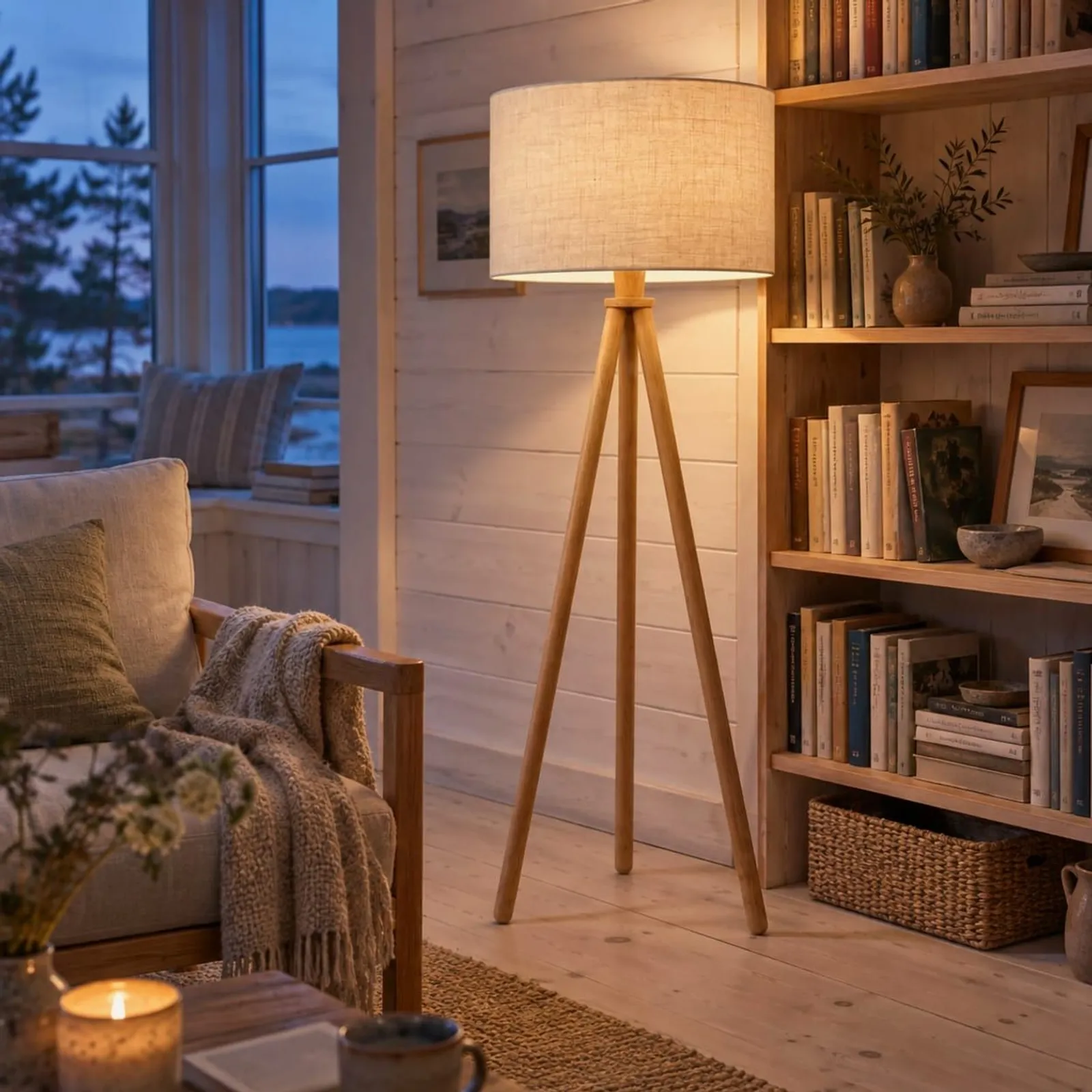 Lampadaire Lönn naturel II - miniature 3