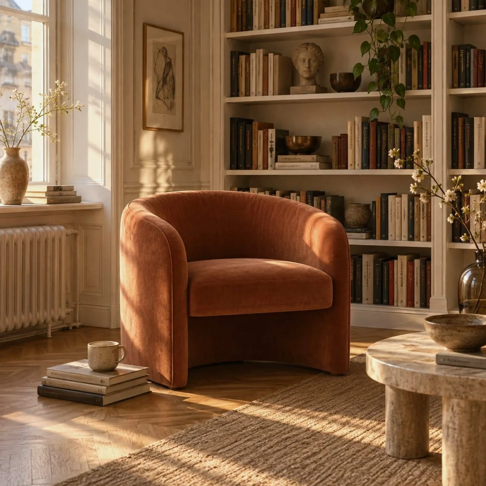 Fåtölj Ås Sammet - miniatyr 2