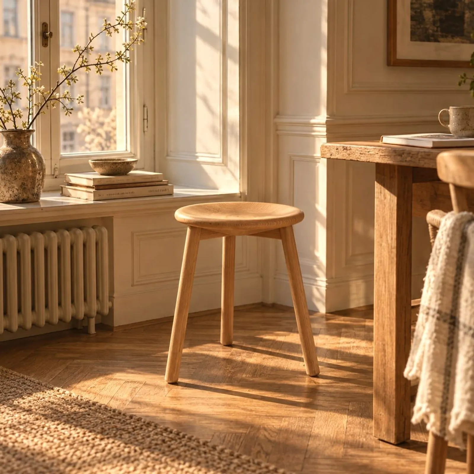 Tabouret Öland en bouleau - miniature 2
