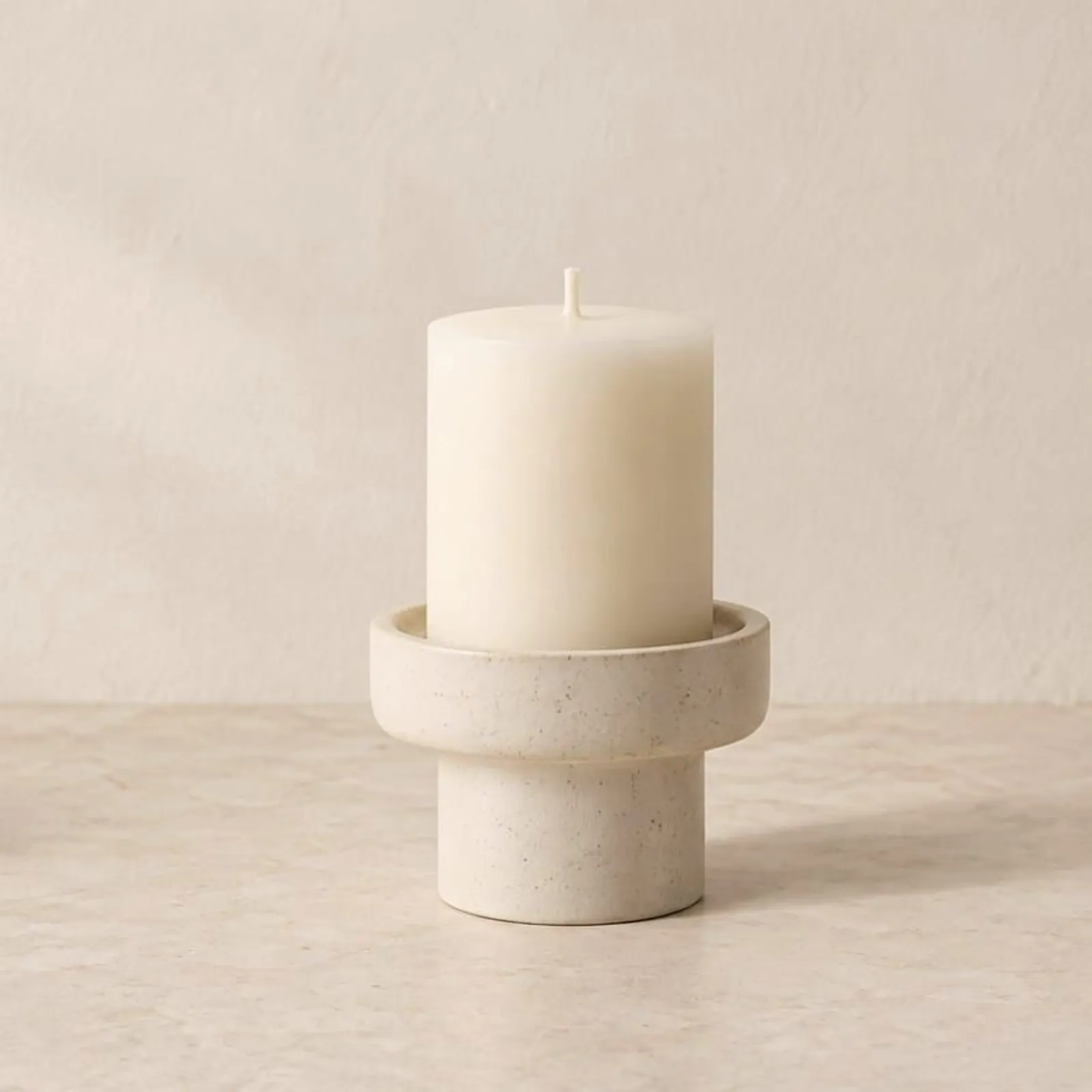 Bougeoir Udde blanc craie II