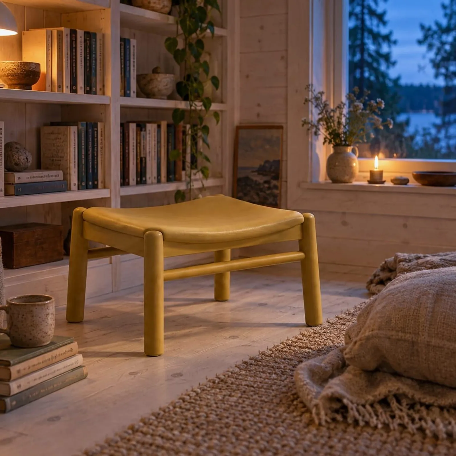 Tabouret Sund en bouleau - miniature 2